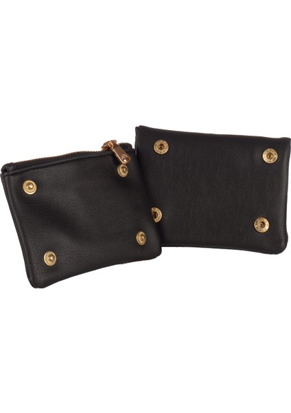02012 Siyah Küçük Boy Kadın Suni Deri Cüzdan fırsatları