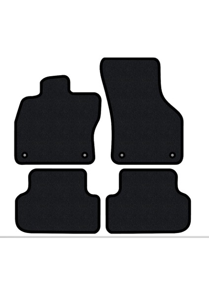 Ford Fiesta 2008-2011 Lüks Halı Paspas Siyah