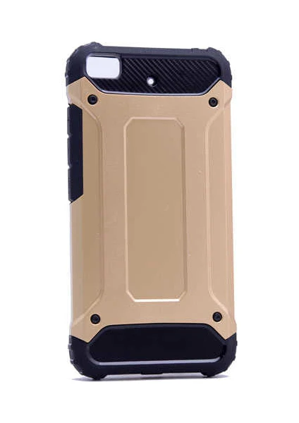 Case 4U Xiaomi Mi 5S Kılıf Military Armor Çift Katmanlı Crash Silikon Kılıf Gold