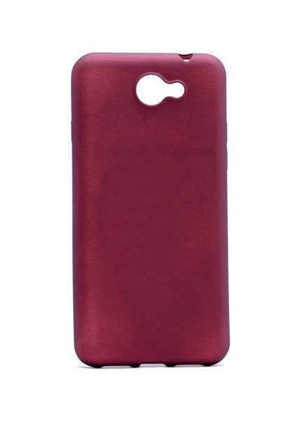 General Mobile 6 Kılıf Klasik Mat Renkli Yumuşak Premier Silikon Mürdüm