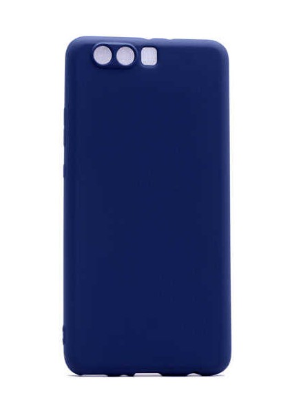 Huawei P10 Lite Kılıf Klasik Mat Renkli Yumuşak Premier Silikon Lacivert