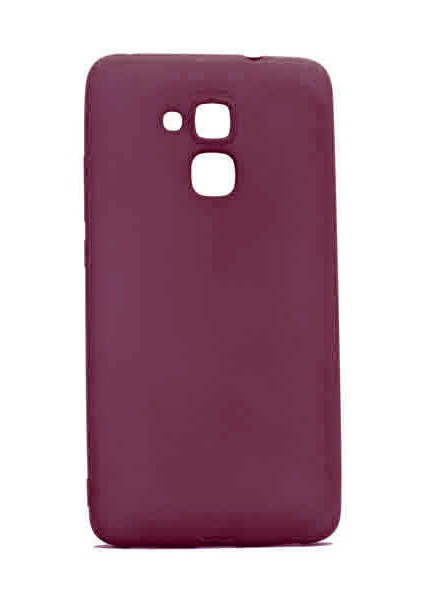 Huawei Honor GT3 Kılıf Klasik Mat Renkli Yumuşak Premier Silikon Mürdüm