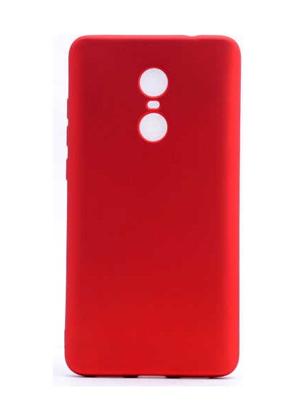 Xiaomi Redmi Note 4X Kılıf Klasik Mat Renkli Yumuşak Premier Silikon Kırmızı