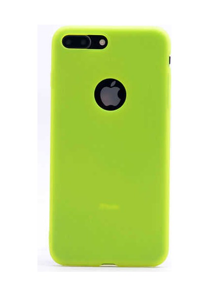Apple iPhone 8 Kılıf Klasik Mat Renkli Yumuşak Premier Silikon Sarı