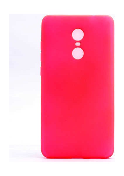 Xiaomi Redmi Note 4X Kılıf Klasik Mat Renkli Yumuşak Premier Silikon Pembe