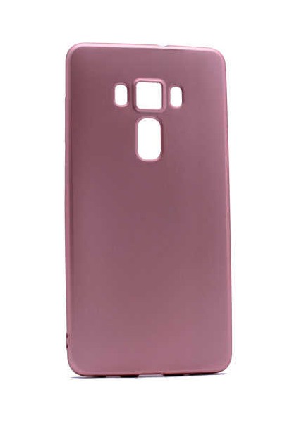 Asus Zenfone 3 ZE552KL Kılıf Klasik Mat Renkli Yumuşak Premier Silikon Rose Gold