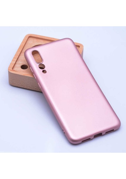 Huawei P20 Pro Kılıf Klasik Mat Renkli Yumuşak Premier Silikon Rose Gold fiyatları