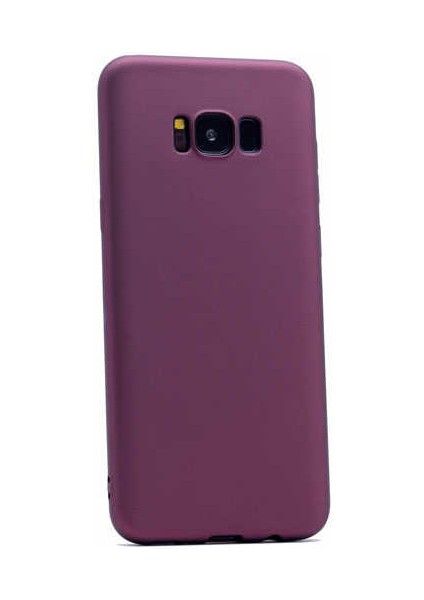 Samsung Galaxy S8 Plus Kılıf Klasik Mat Renkli Yumuşak Premier Silikon Rose Gold