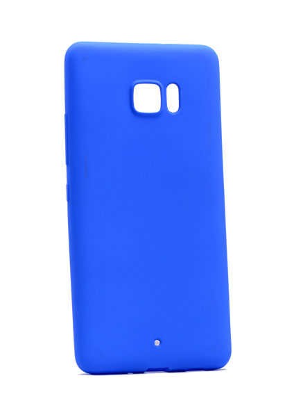HTC U Ultra Kılıf Klasik Mat Renkli Yumuşak Premier Silikon Mavi