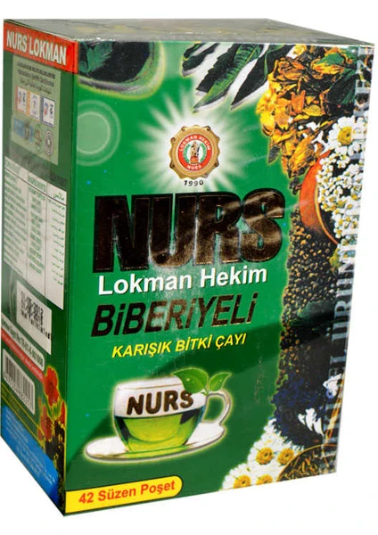 Nurs Lokman Hekim Biberiyeli Karışık Bitki Çayı 42 Süzen Poşet