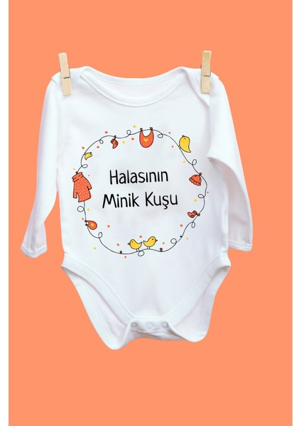 Halasının Minik Kuşu Desenli Uzun