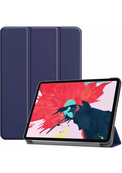 Apple iPad Pro 11 2021 3. Nesil Kılıf Smart Cover Tablet Kılıfı Standlı Akıllı Kapak Lacivert