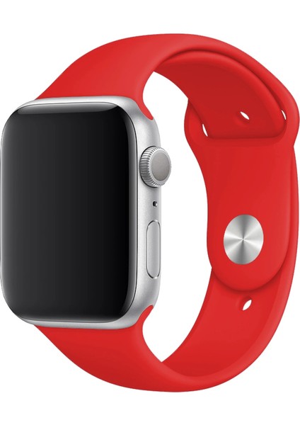 Apple Watch 1.2.3.4.5.6 Nesil Uyumlu 38 / 40 mm Uyumlu Spor Silikon Kordon