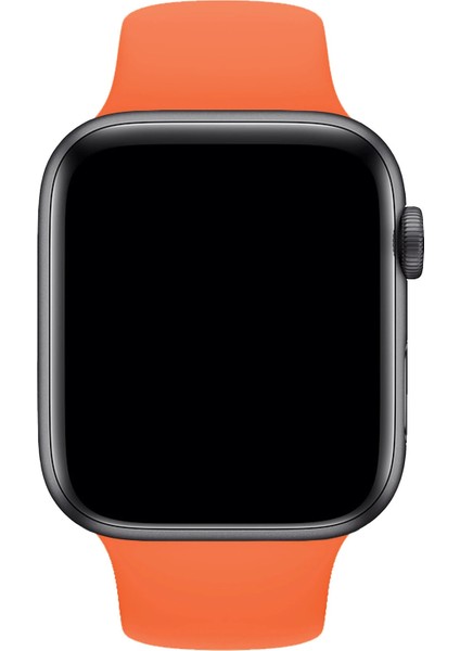 Apple Watch 1.2.3.4.5.6 Nesil Uyumlu 38 / 40 mm Uyumlu Spor Silikon Kordon