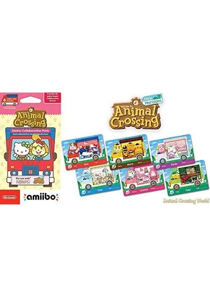 Animal Crossing Sanrio Amiibo Kart Set New Horizons