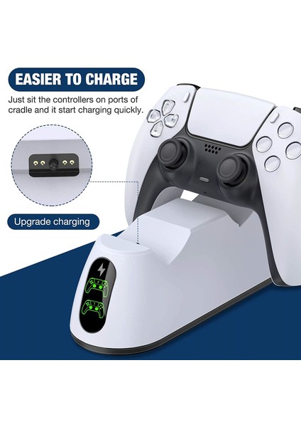 Ps5 Dualsense Şarj Istasyonu Dock Göstergeli