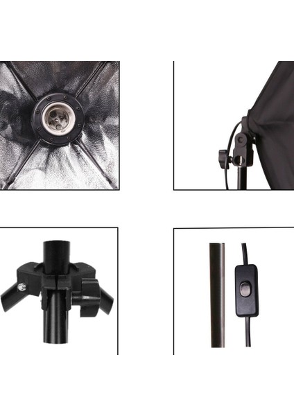 2'li Set 5 Duylu Ampülsüz Softbox
