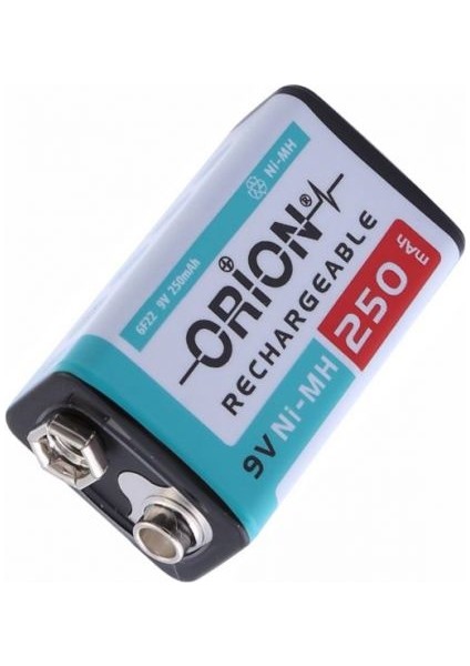 9V 250MAH Ni-Mh Şarj Edilebilir Pil