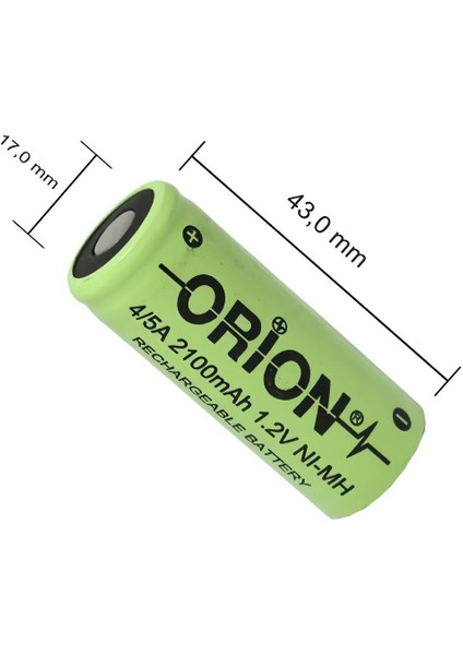 1.2V Ni-Mh 4/5A 2100MAH Şarj Edilebilir Pil