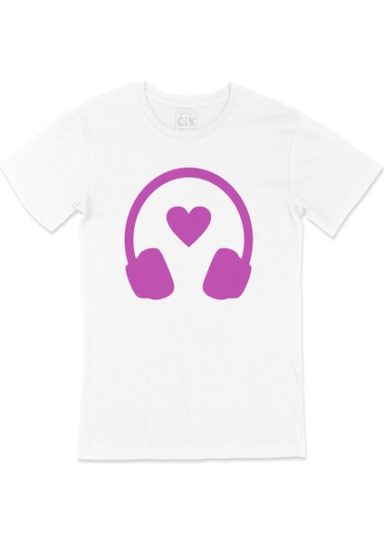 Pembe Müzik Aşkı Tişört