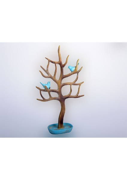 Seta Lıvıng Takı Tutacaðı Aðaç Dalları Kuşlu 25*9*38 cm