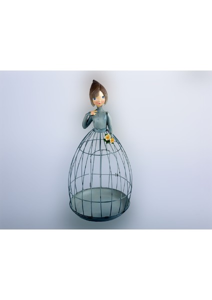 Seta Lıvıng Kafes Mavi Kadın Takı Kafesi 25*25*50 cm