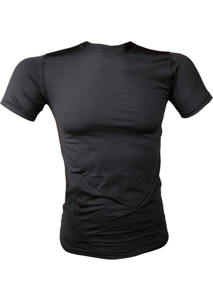 Flaş Siyah Microfiber Kısa Kol Termal Tişört fiyatları