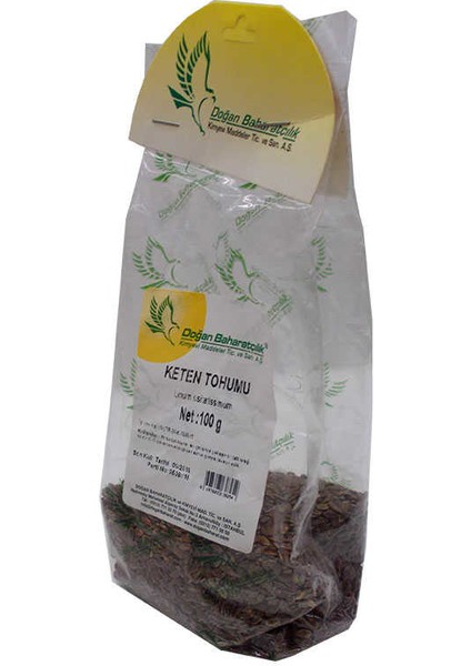Tane Keten Tohumu Bezir Tohumu 100 gr Paket
