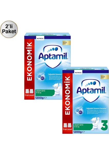 Mılupa Aptamil 3 Devam Sütü 1200 gr x 2 Adet