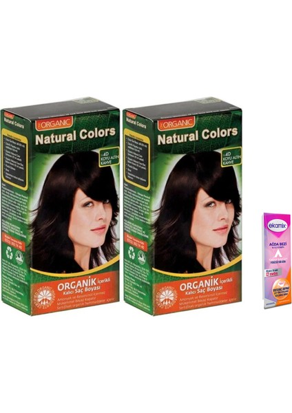 4d Koyu Altın Kahve 2 Adet