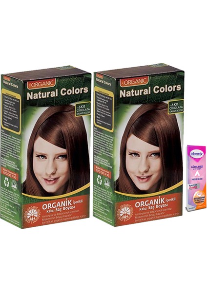 Natural Colors 6kr Çikolata Kahve Kızılı 2 Adet