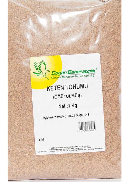 Doğal Öğütülmüş Keten Tohumu 1000 gr Paket