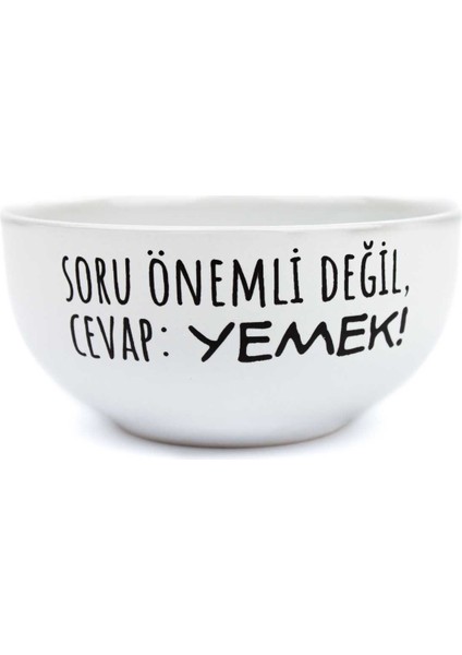 Palto Tasarım Soru Önemli Değil, Cevap: Yemek! Tasarım Seramik Kase