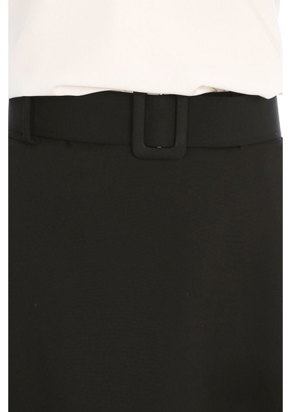 Ass-Kemerli Kloş Etek-Siyah indirimleri