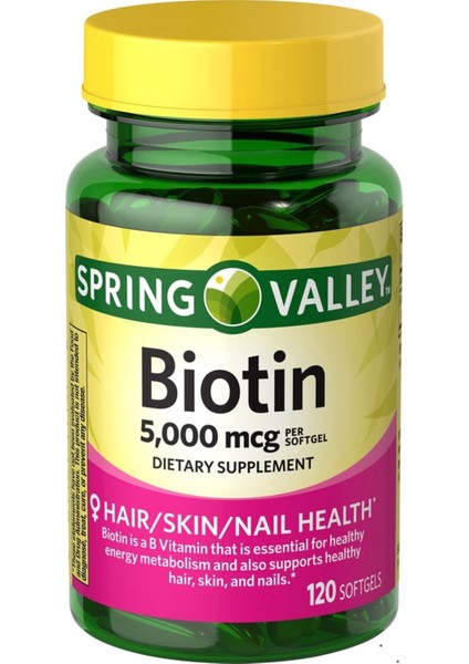 Biotin 5000 Mg 120 Softgels