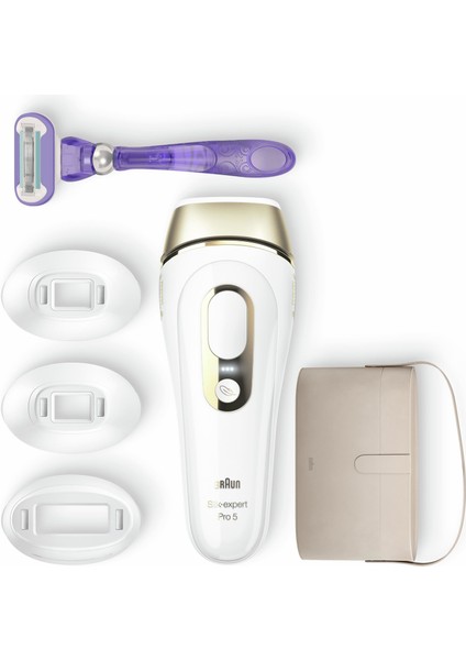 Silk·expert Pro5 PL5347 Yeni Nesil Ipl 400.000 Atımlı Ipl 3 Başlıklı Tüy Alma Cihazı indirimleri