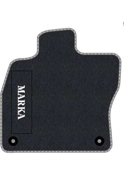 Renault Megane 3 2008-2016 Hatchback Uyumlu Siyah Halı Gri Kenar Paspas fiyatları