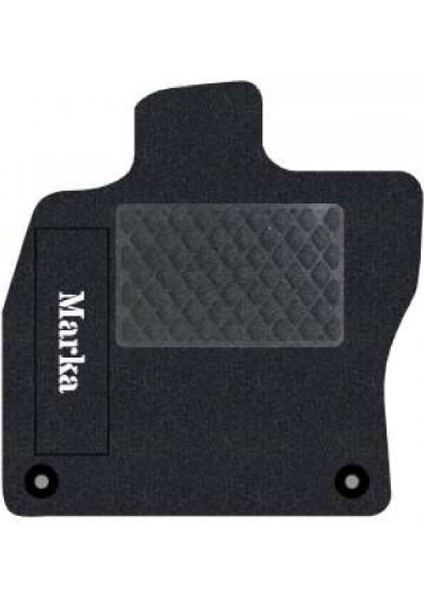 Renault Twingo 1993-2012 Siyah Halı Beyaz Kenar Baklava Topuk Halı Paspas fiyatları