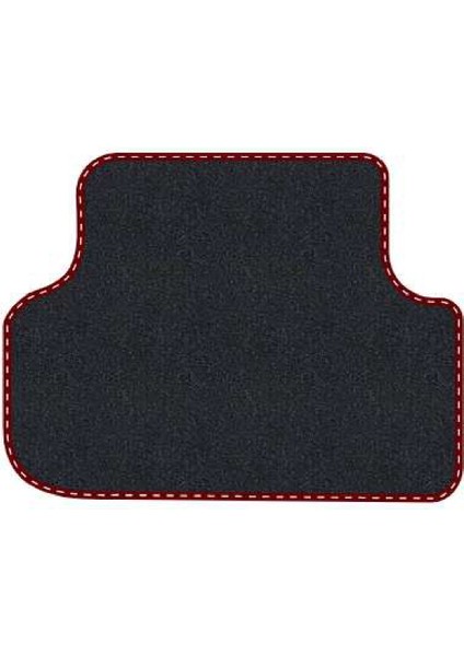 Honda City 2002-2008 Siyah Halı Bordo Kenar Çapraz Çizgi Topuk Paspas fırsatları