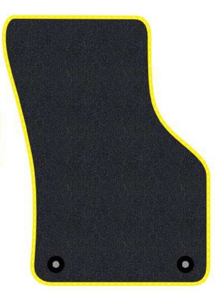Honda Civic Ek 1996-2001 - Hatchback Siyah Halı Sarı Kenar Petek Topuk Halı Paspas modelleri
