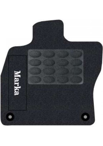 Renault Clio 2 1998-2004 Siyah Halı Beyaz Kenar Elipsler Topuk Paspas fiyatları