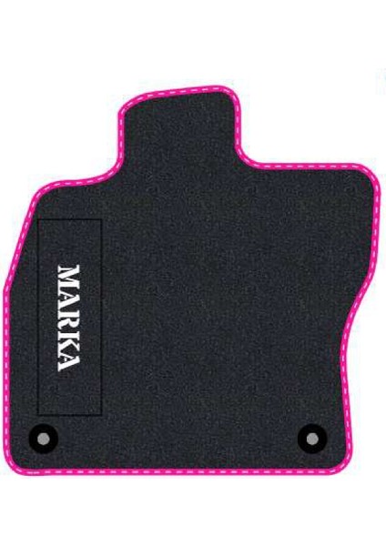 Honda Civic Euro Hatchback 2003-2005 -5 Kapı Makyaj Uyumlu Siyah Halı Pembe Kenar Paspas fiyatları