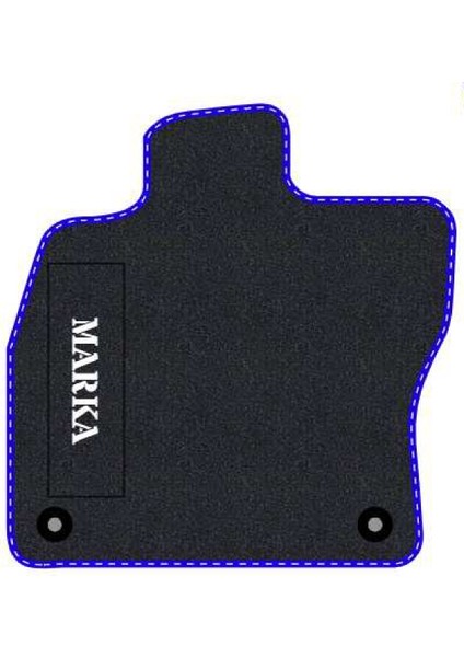 Renault Clio 2 1998-2004 Uyumlu Siyah Halı Mavi Kenar Paspas fiyatları