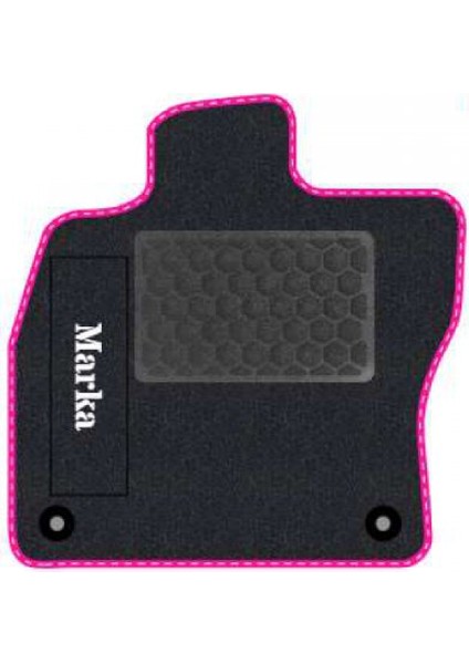 Honda City 2002-2008 Siyah Halı Pembe Kenar Petek Topuk Halı Paspas fiyatları