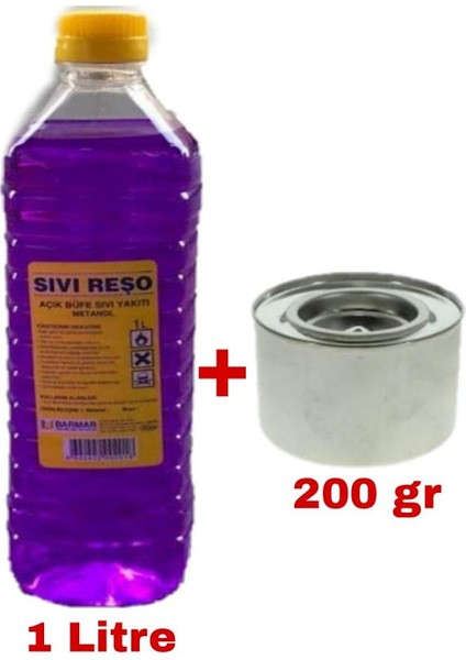 Osmanlı Ocağı Yakıtı Reşo Ocağı Yakıtı Jel ( 1 Litre + 200 gr ) Avantaj Paketi