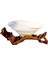 Nature Krem Wood Dekoratif Oval Meyvelik 1