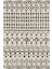 Gloria TD862 Krem Siyah Iskandinav Tarzı Dokuma Saçaklı Kilim 1