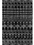 Gloria TD86201 Siyah Iskandinav Tarzı Dokuma Saçaklı Kilim 1