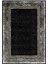 Gloria TD673 Siyah Art Deco Versace Desen Dokuma Saçaklı Kilim 1