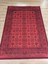 Gloria TD410 Bordo Afgan Desen Dokuma Saçaklı Kilim 3
